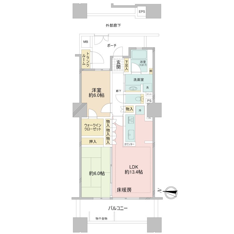 レジデンス・ザ・武蔵小杉 間取図・土地図
