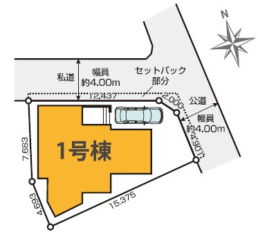 杉並区天沼２丁目　新築戸建　全1棟 区画図