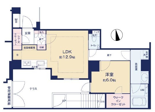 オープンレジデンシア四谷 間取図・土地図