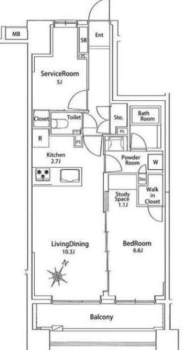 バースシティ横浜大通り公園 間取図・土地図