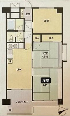 トキワパレス 間取図・土地図