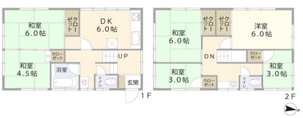 文京区音羽１丁目　中古戸建　限定1棟 間取図・土地図