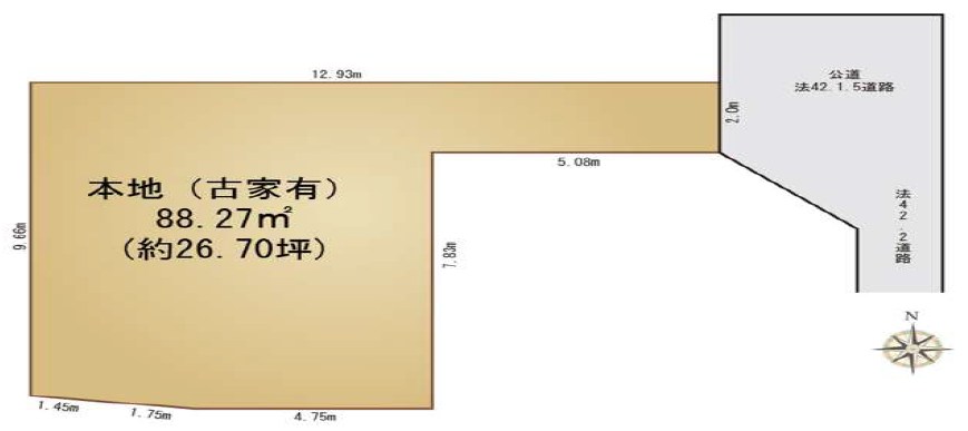 文京区音羽１丁目　中古戸建　限定1棟 区画図