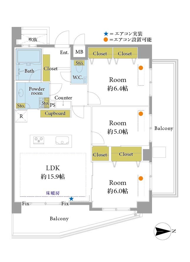 ミオカステーロ青葉台 間取図・土地図