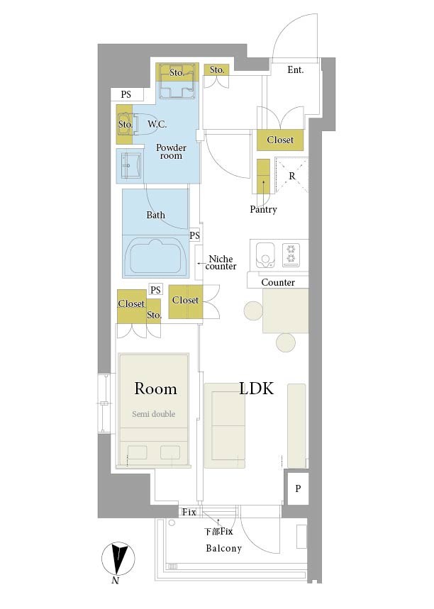 クレヴィア山吹神楽坂 間取図・土地図