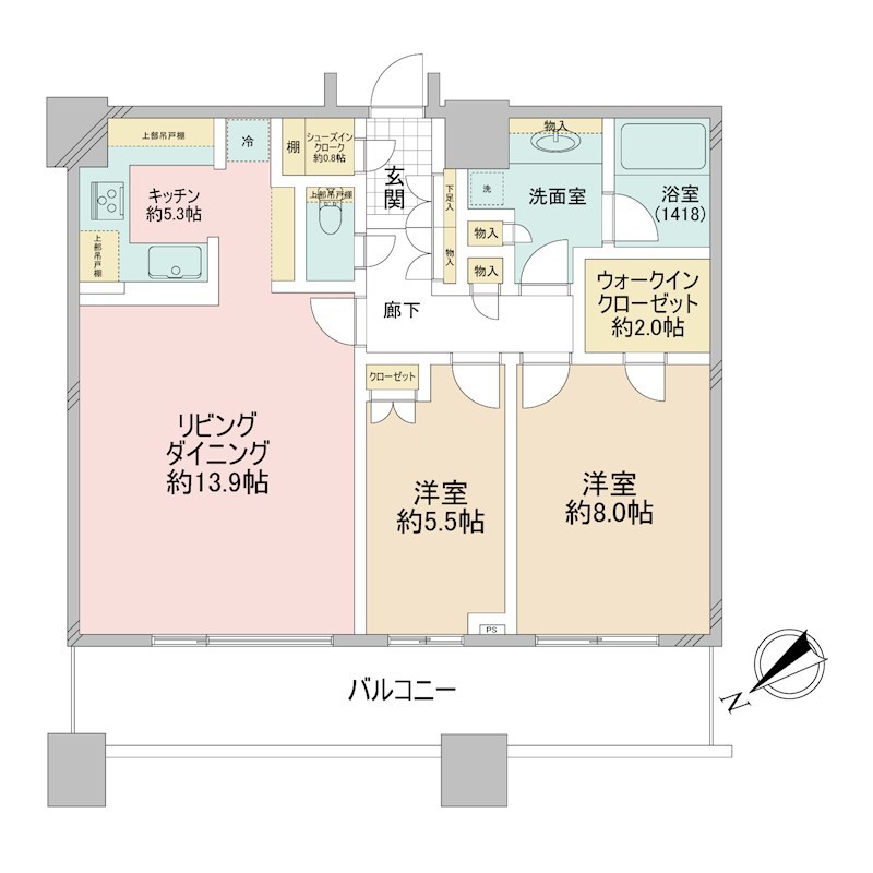 アウルタワー 間取図・土地図