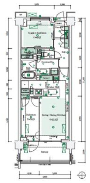 パークシティ高田馬場 間取図・土地図
