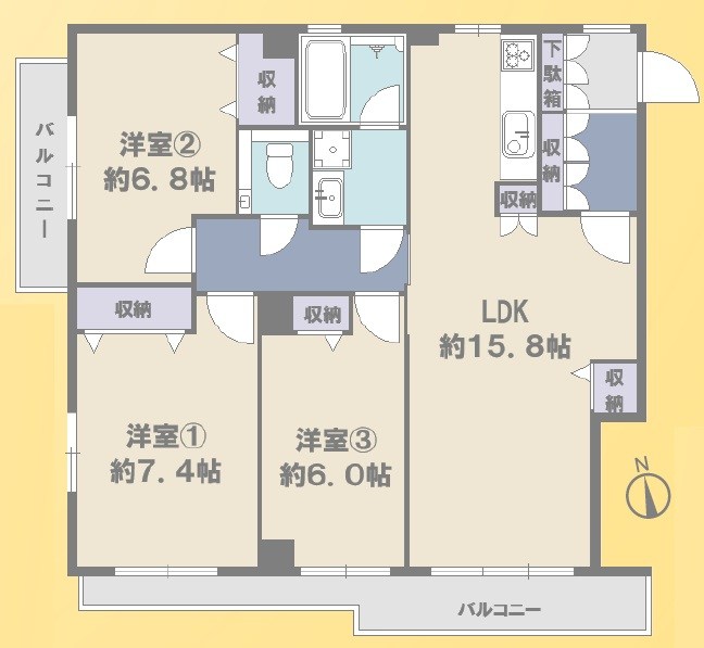 パークビュー狛江 間取図・土地図