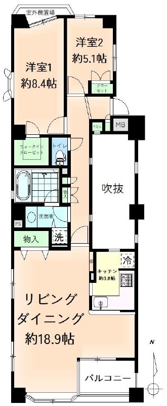 藤和南山手ホームズ 間取図・土地図