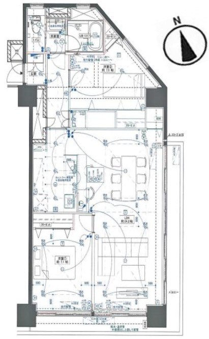シャトレ市ヶ谷 間取図・土地図