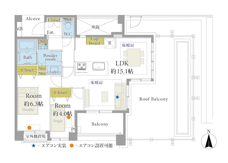Ｄʼクラディア中野桃園 間取図・土地図