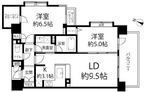 エクセレント笹塚 間取図・土地図