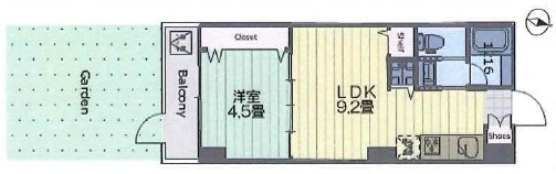 セントラル三田 間取図・土地図