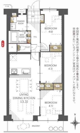 川崎セントラルコーポ 間取図・土地図
