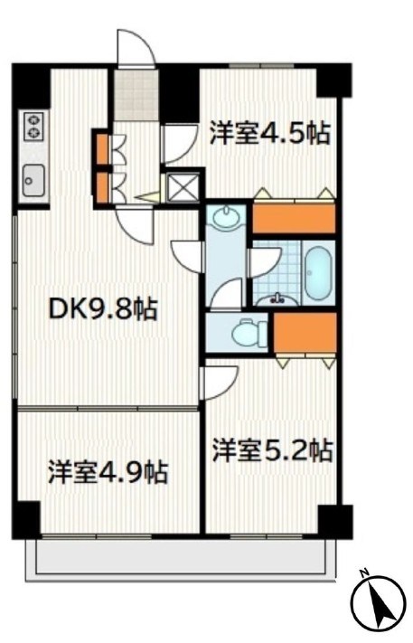 高田馬場ダイカンプラザ 間取図・土地図