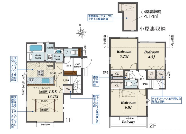 世田谷区祖師谷６丁目　新築戸建　全1棟 間取図・土地図