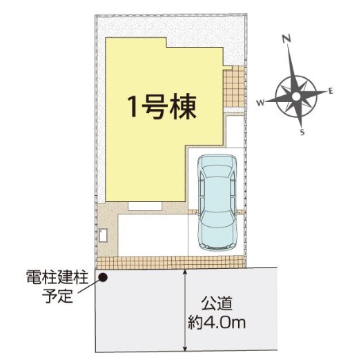 世田谷区祖師谷６丁目　新築戸建　全1棟 区画図