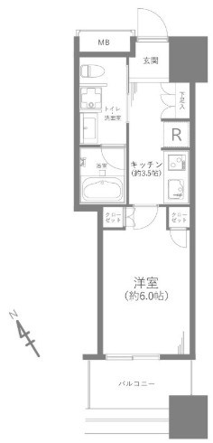 シティタワー池袋 間取図・土地図