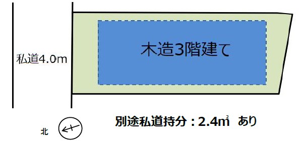 豊島区上池袋１丁目　中古戸建　限定1棟 区画図