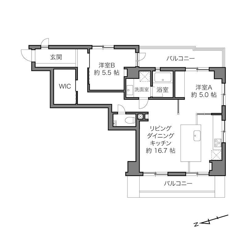 南麻布パーク・ホームズ 間取図・土地図