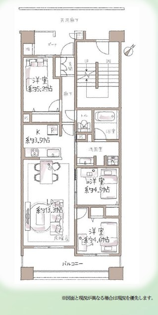 新百合ヶ丘パークハウスヒルズテラス 間取図・土地図