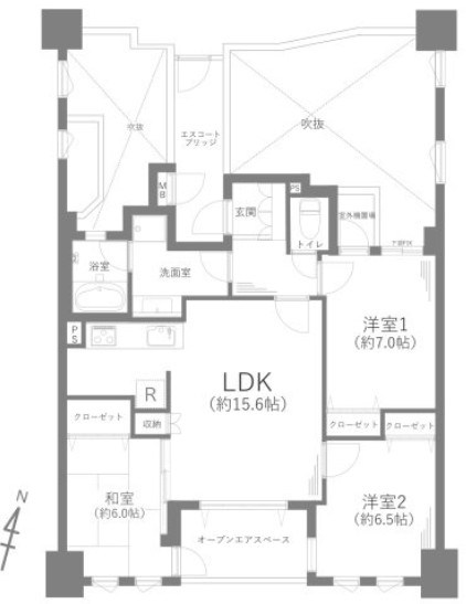 グランシティ横濱 間取図・土地図
