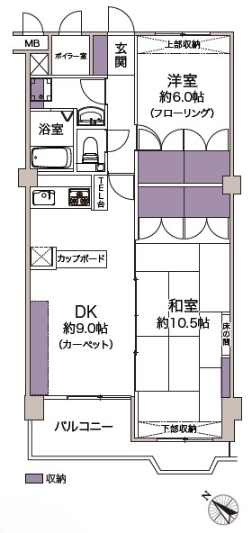 中目黒ハイツ 間取図・土地図