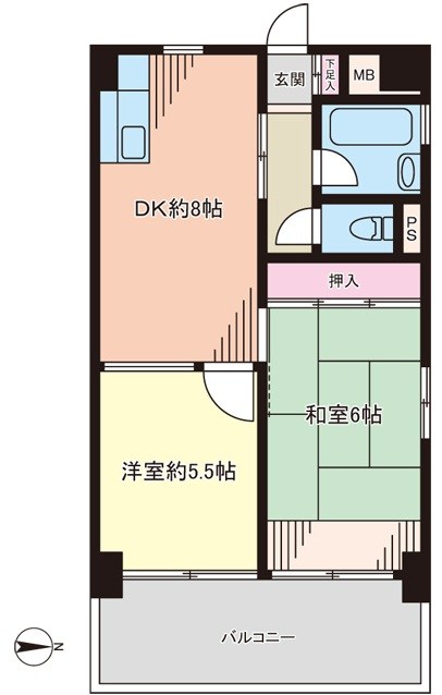 第２３宮庭マンション 間取図・土地図