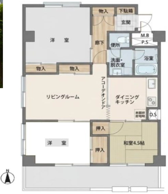 溝の口セントラルマンション 間取図・土地図