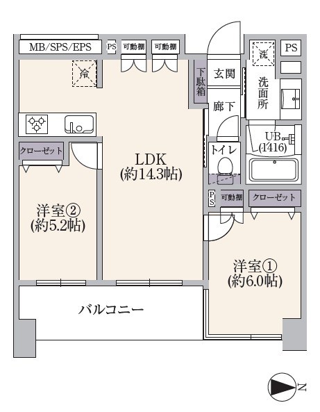 サンクタス森下 間取図・土地図
