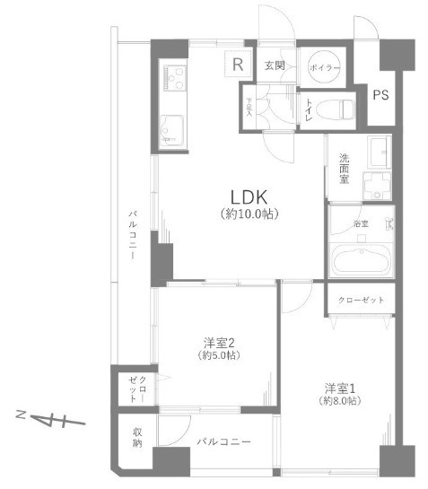 ネオハイツ千駄木 間取図・土地図