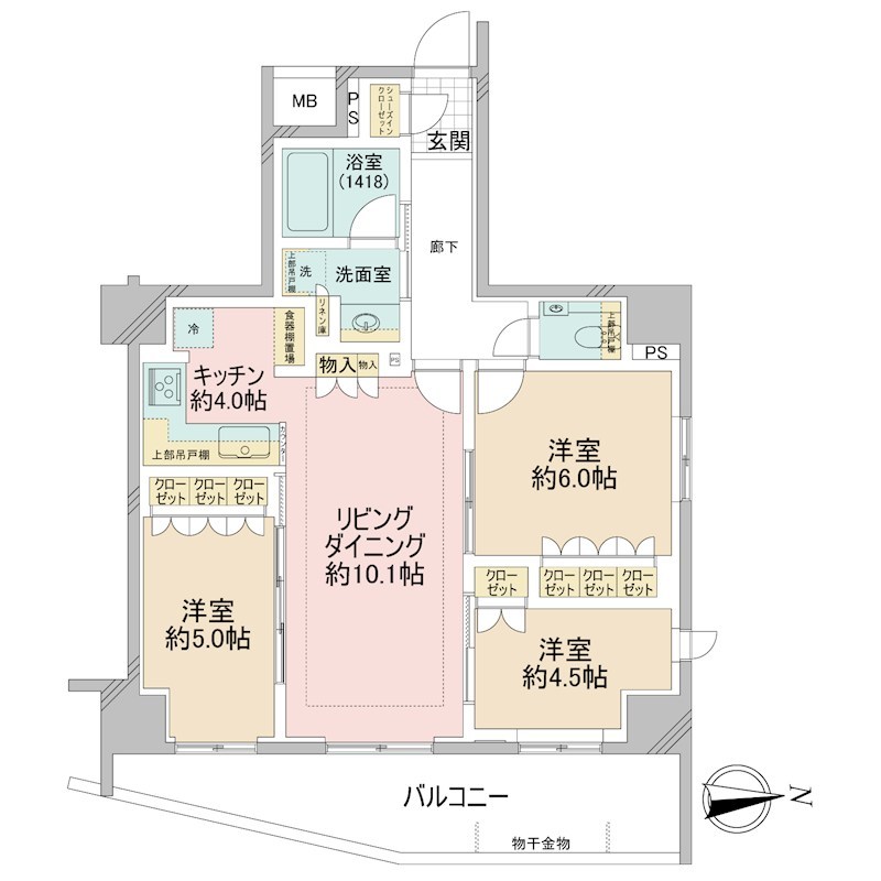 サンリヤン南砂町 間取図・土地図