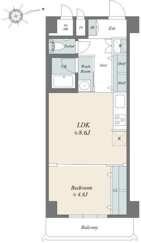 マンション西浅草 間取図・土地図