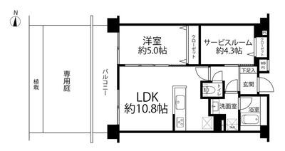グランドベイス世田谷ガーデン 間取図・土地図