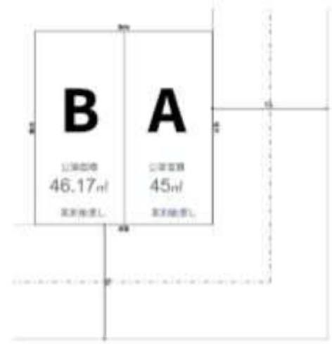 台東区日本堤１丁目　売地　A区画  間取図・土地図