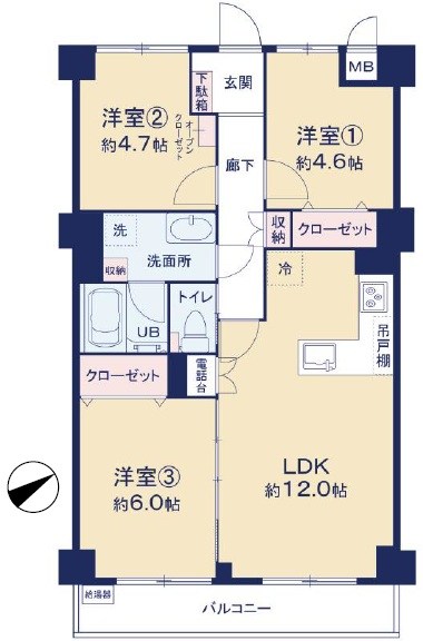 藤和大倉山コープ 間取図・土地図