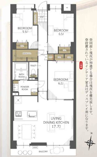 綱島ハイム 間取図・土地図
