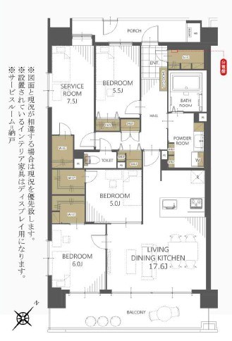 コスモザパークス調布多摩川 間取図・土地図