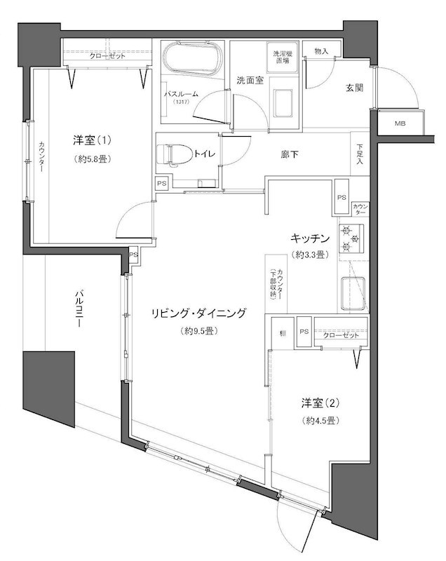 ダイナシティ雷門 間取図・土地図