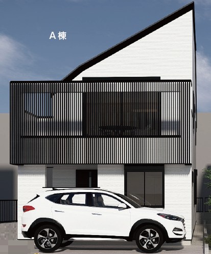 世田谷区東玉川1丁目 新築戸建 A棟 完成予想図(外観)