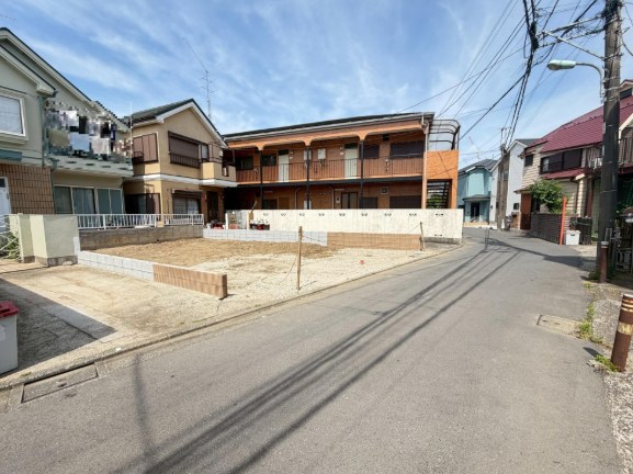 調布市多摩川３丁目　新築戸建　全1棟 現地写真（前面道路含む現地写真）