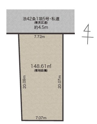 世田谷区松原２丁目　新築戸建　全1棟 区画図