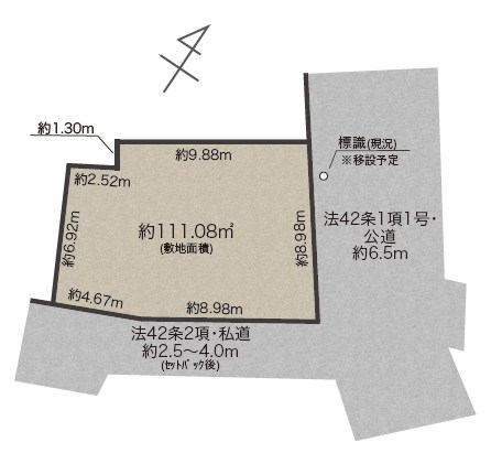 品川区豊町4丁目 売地 全1区画 間取図・土地図