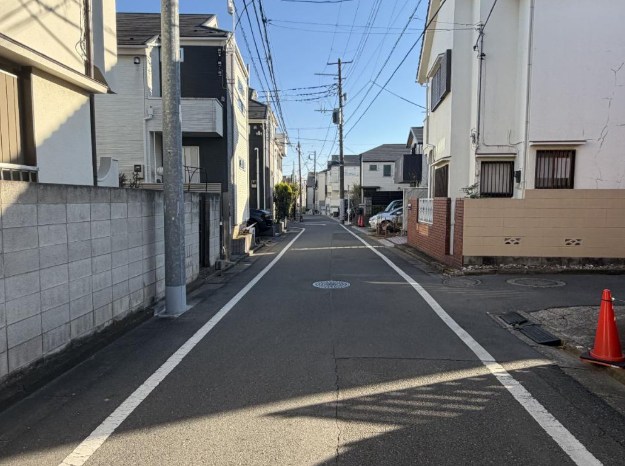 中野区鷺宮４丁目　売地　限定1区画 現地写真（前面道路含む現地写真）
