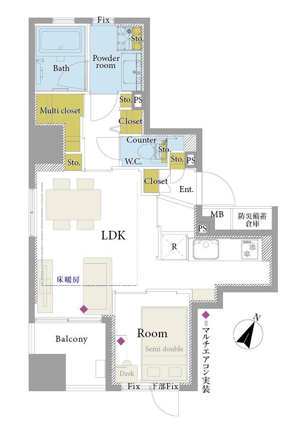 GREEN PARK 東日本橋 RESIDENCEⅡ 間取図・土地図