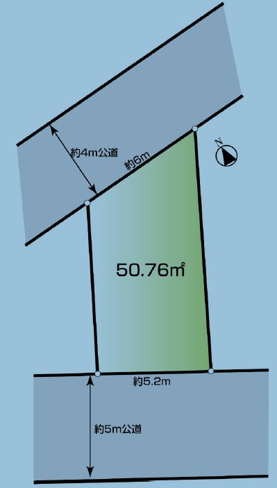 港区西麻布２丁目　売地　限定1区画 間取図・土地図