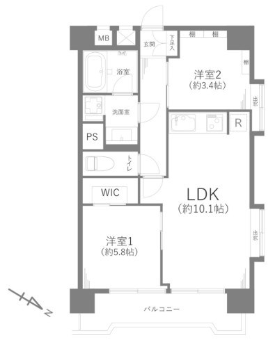 東京都豊島区西巣鴨４丁目15-8 間取図・土地図
