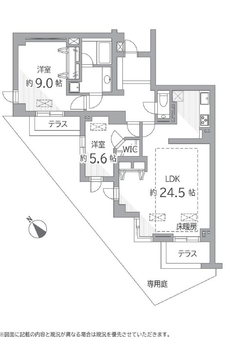 プレステージ千駄木 間取図・土地図