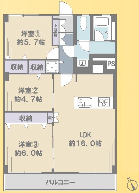 駒込コーポラス 間取図・土地図