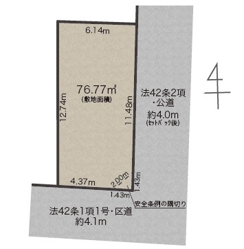 中野区東中野１丁目　新築戸建　全1棟 区画図